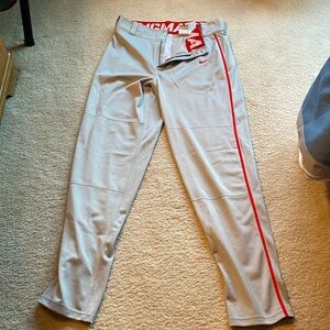 Grey Nike Swingman baseball pants